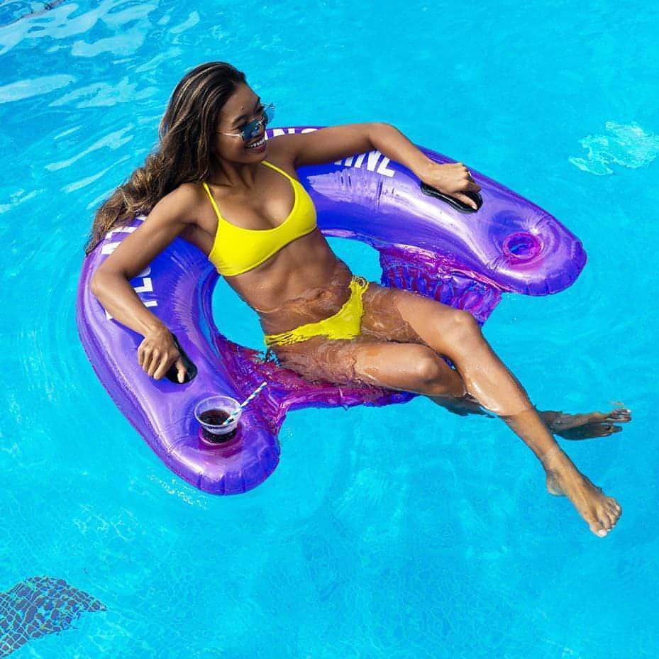 PoolCandy Sweet Shop Grape Soda"Floating On Sunshine" Jumbo Sun Chair - Brandat Outlet