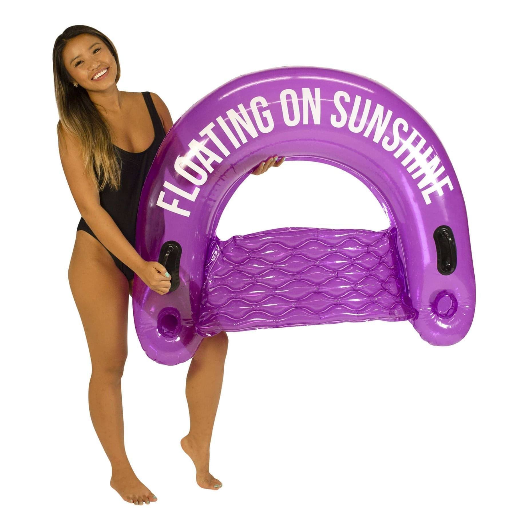 PoolCandy Sweet Shop Grape Soda"Floating On Sunshine" Jumbo Sun Chair - Brandat Outlet