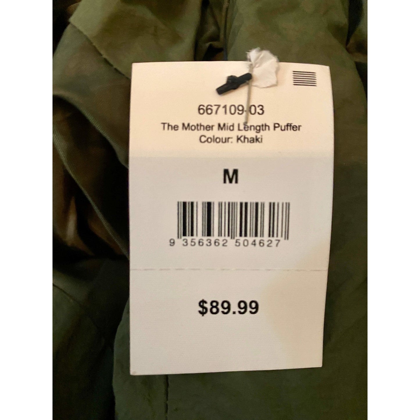 Puffer Jacket COTTON ON The Mother Mid Length Green - (Medium)