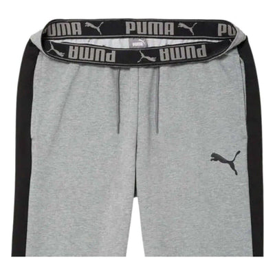 PUMA Men's Stretchlite Training Active Sweat Pant, Mesh Panels gray