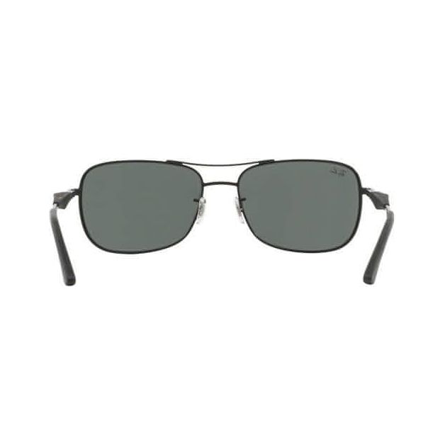 Ray-Ban-Ray-Ban Sunglasses RB3515 Unisex Matte Black Frame with Dark Green Lenses - Brandat Outlet