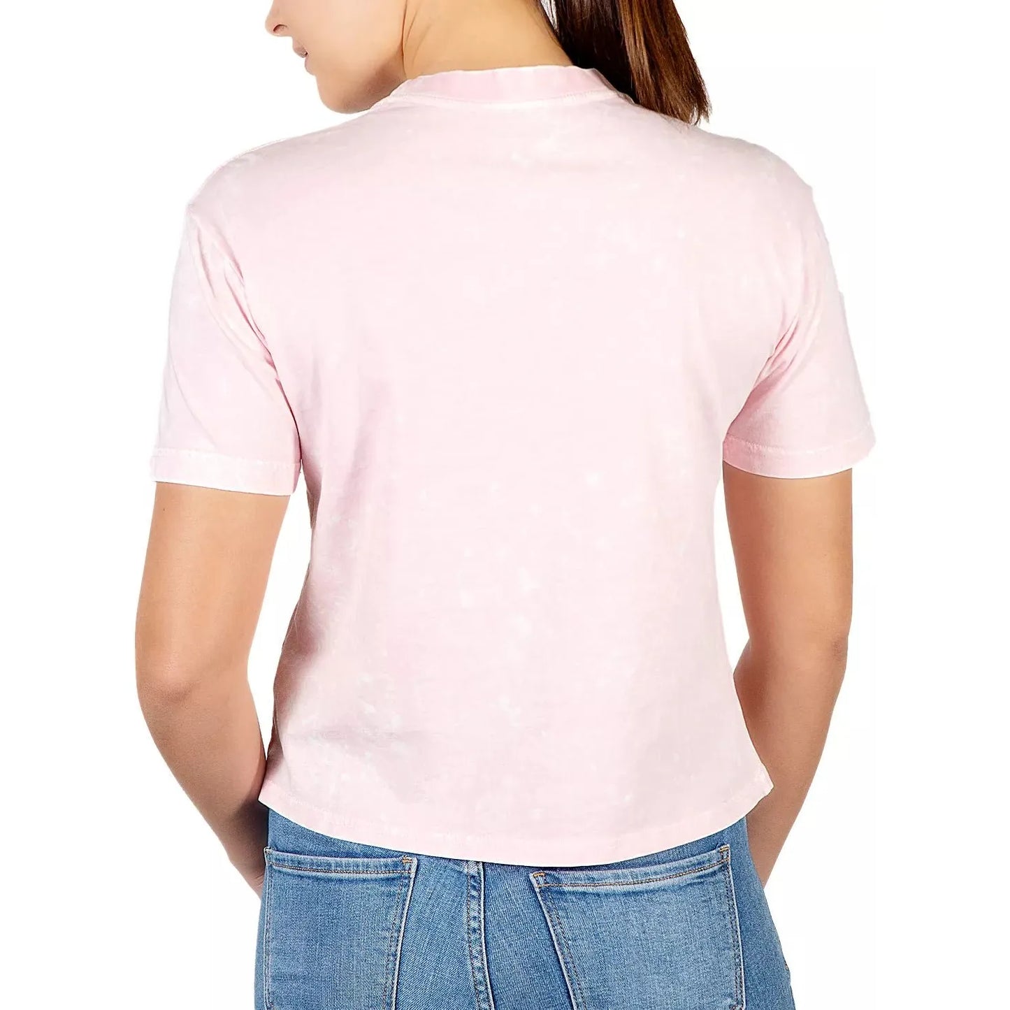 Rebellious-Rebellious One Juniors Grateful Mineral Wash T-Shirt, Pink, Size: M - Brandat Outlet