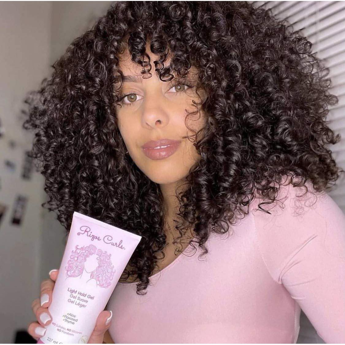 Rizos Curls Light Hold Styling Gel For Curly & Wavy Hair, Silicone-Free (8oz)