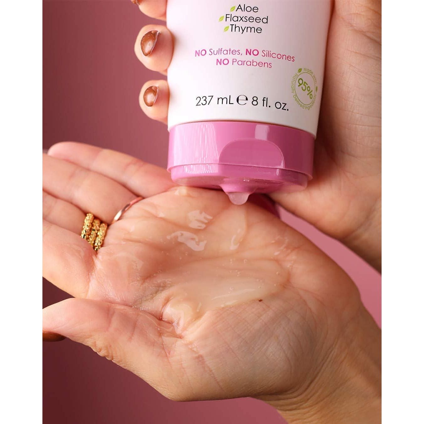 Rizos Curls Light Hold Styling Gel For Curly & Wavy Hair, Silicone-Free (8oz)