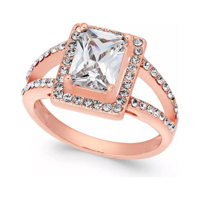 Charter Club-Rose Gold Tone Cubic Zirconia Ring, Created for Macy s - Brandat Outlet