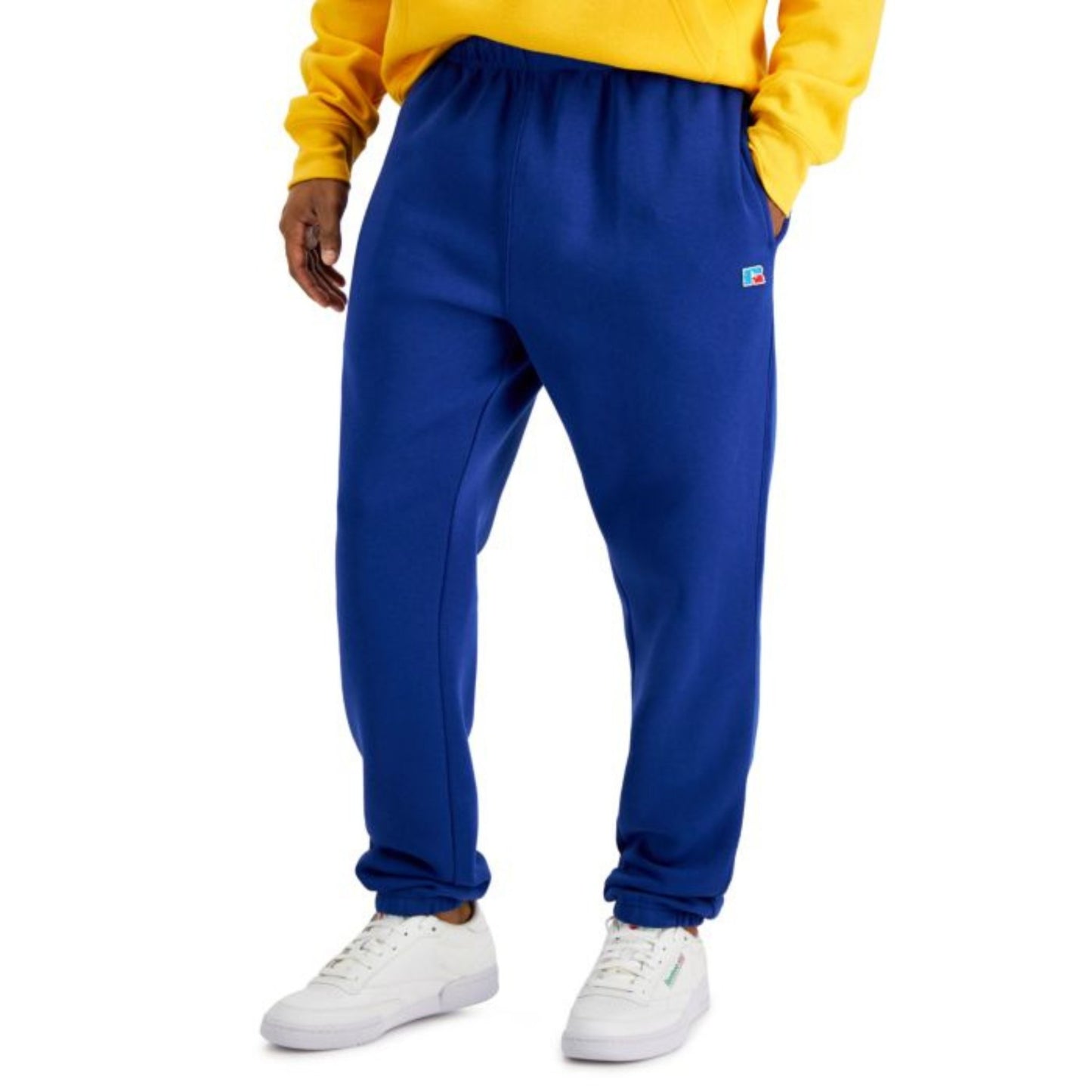 Russell Athletic Mens Fleece Drawstring Pants, Blue