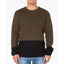 Sanctuary Mens Colorblocked Waffle-Knit Sweater , Multi,