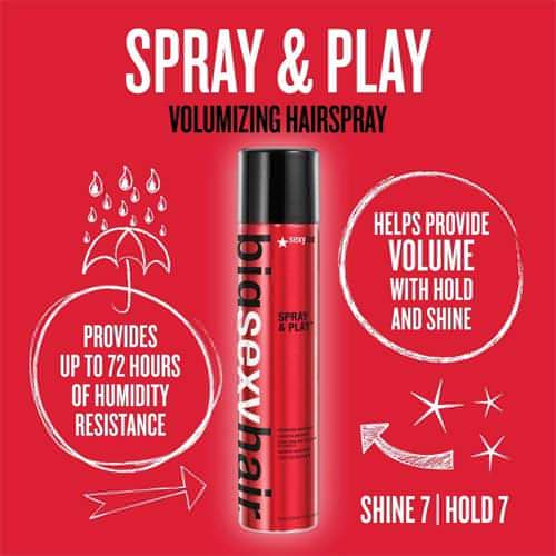 Sexy Hair Big Sexy Spray & Play Hair Spray - Travel Size for Unisex - (50mL)