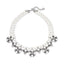 Silver-Tone Imitation Pearl, Crystal & Stone Double Row Collar Necklace - Brandat Outlet, Women's Handbags Outlet ,Handbags Online Outlet | Brands Outlet | Brandat Outlet | Designer Handbags Online |