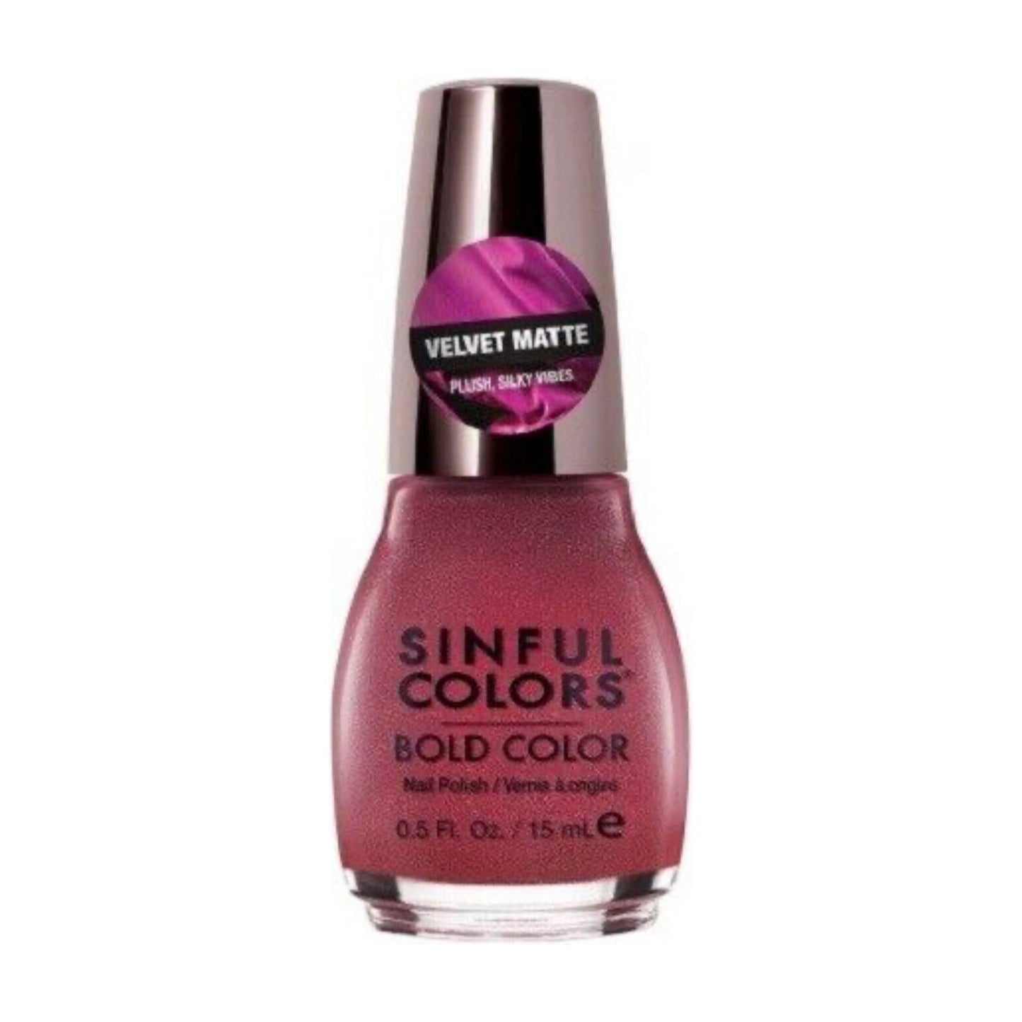 SINFUL COLORS VELVET MATTE POLISH - STRAWBERRY CHEESECAKE