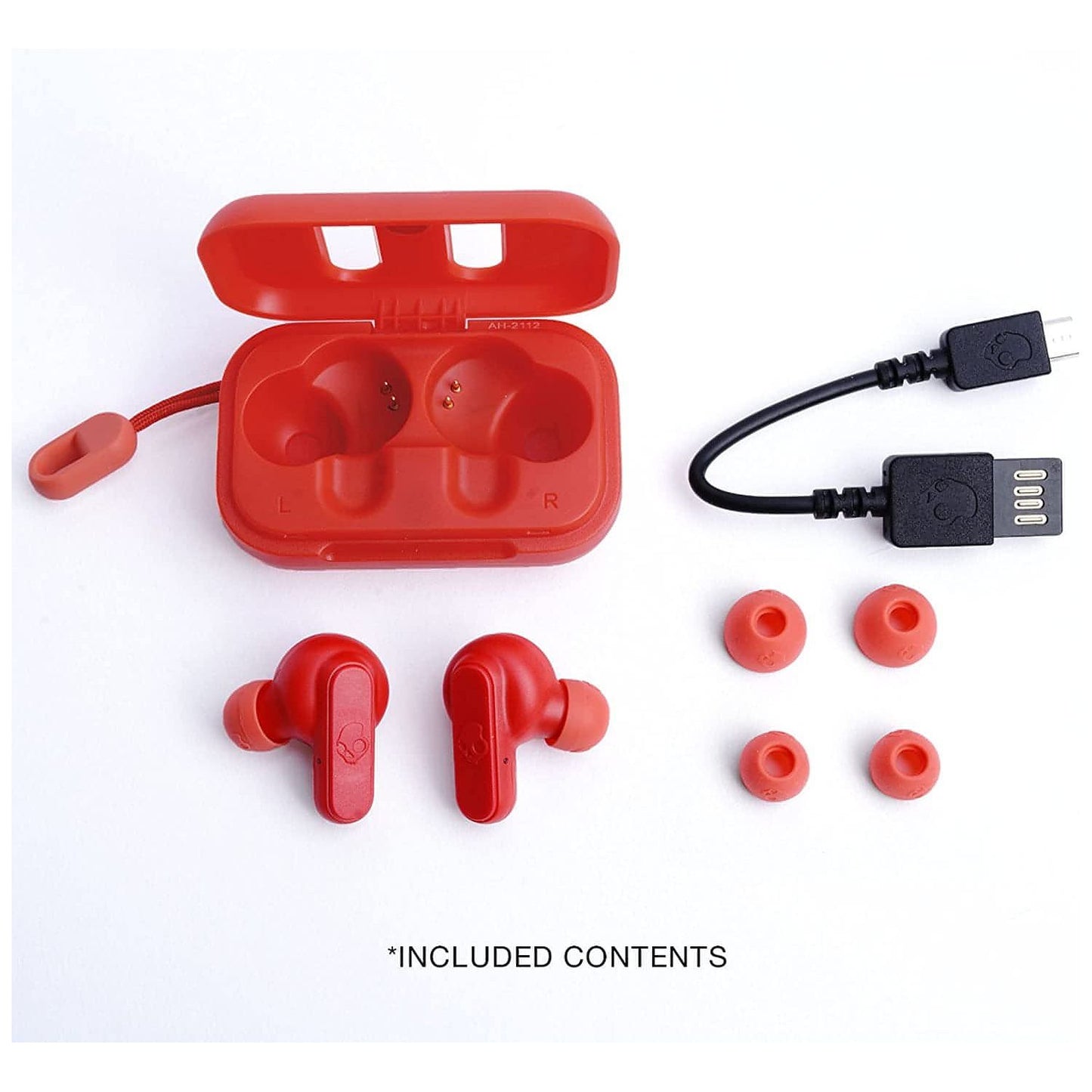 Skullcandy Dime True Wireless In Ear Earbuds With Charging Case (Golden Red)
