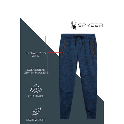 Spyder Active Mens Knit Performance Tapered Leg Jogger Pants