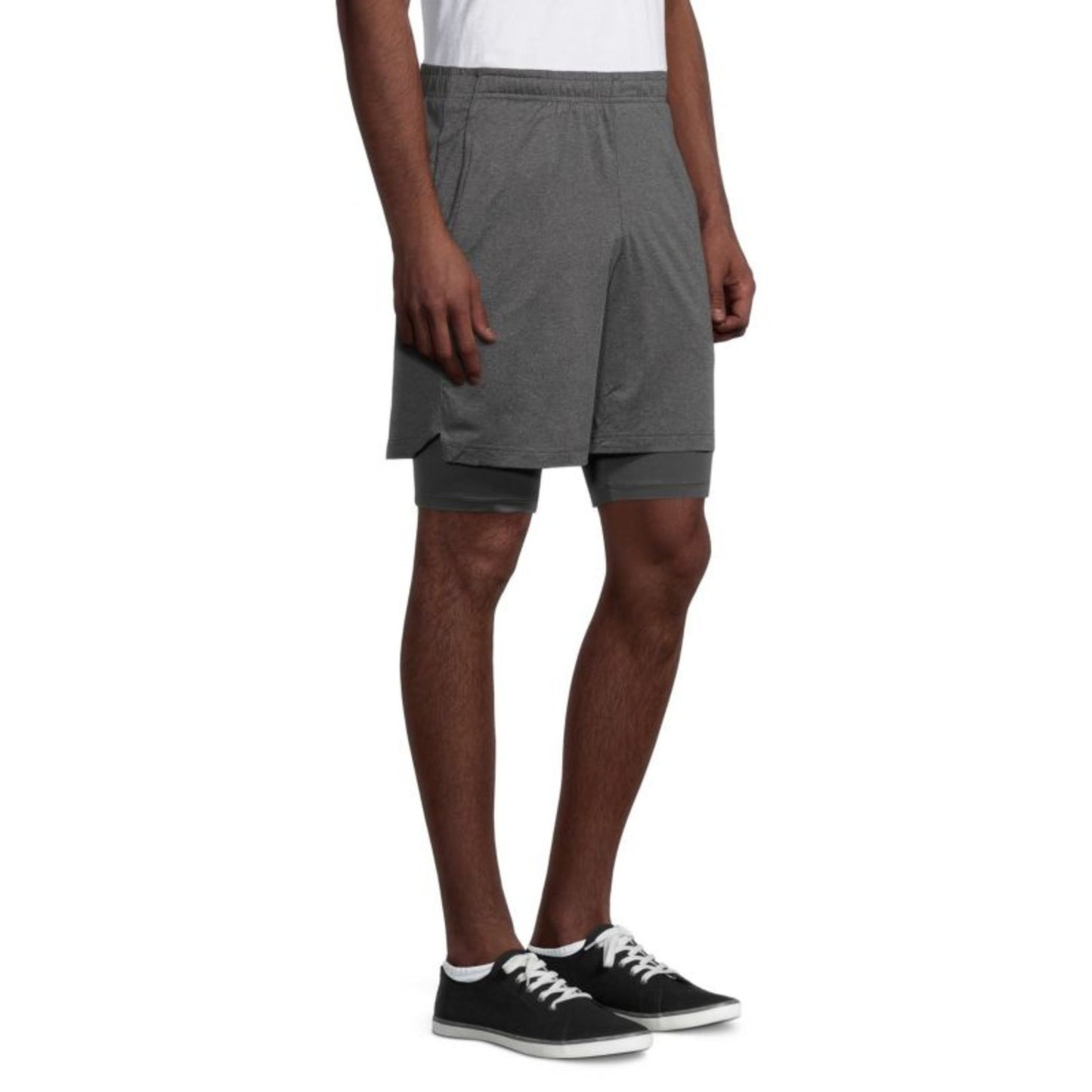 Spyder Men's Double-Layer Shorts - DK Gray