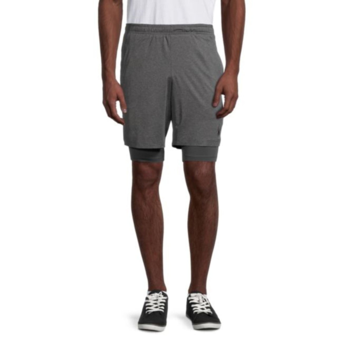 Spyder Men's Double-Layer Shorts - DK Gray