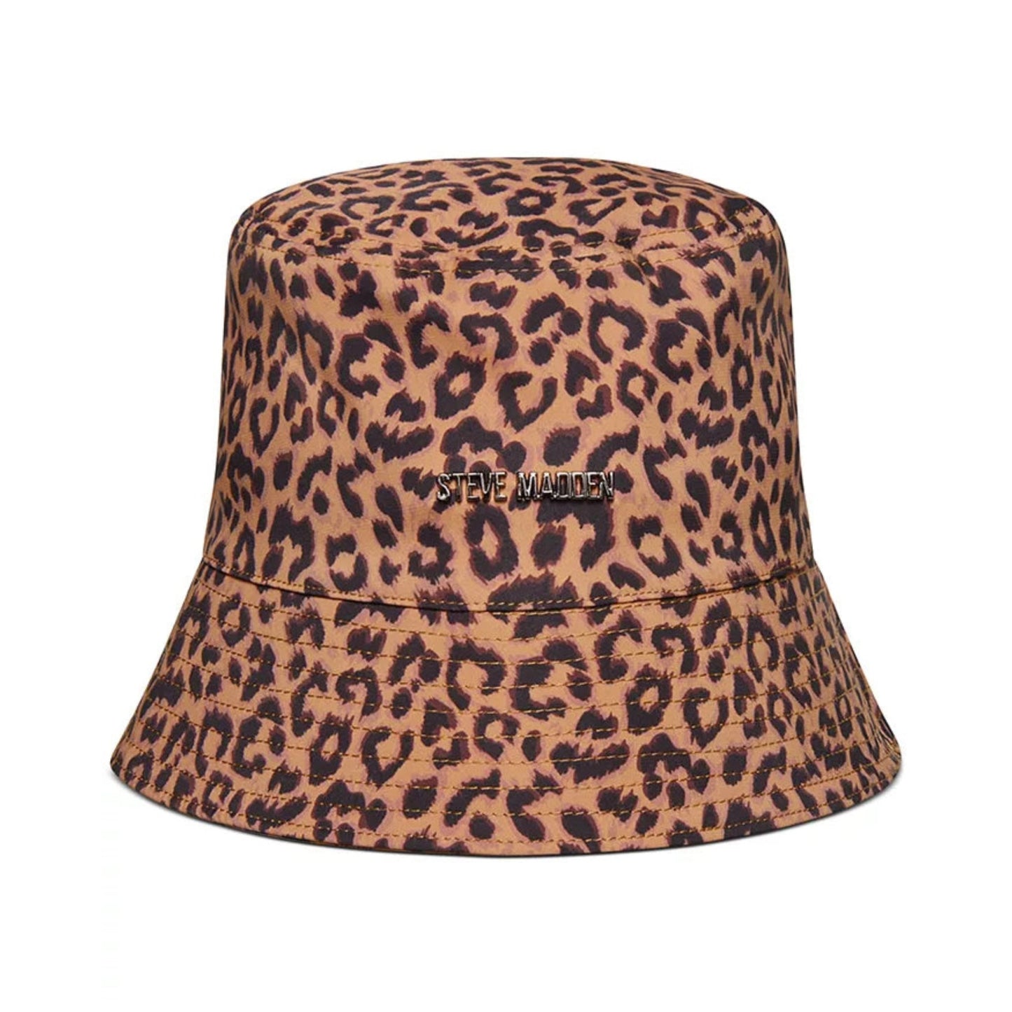 Steve Madden Leopard-Print Water Resistant Packable Bucket Hat