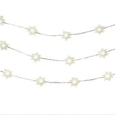Studio Mercantile 40 Warm White LED Snowflake String Lights 10FT/3M Long