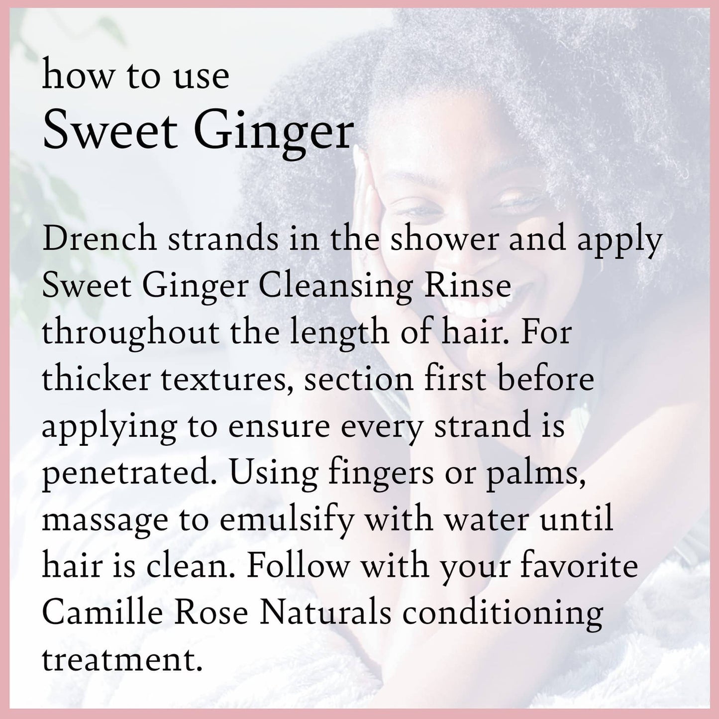 Sweet Ginger Cleansing Rinse 12 Oz