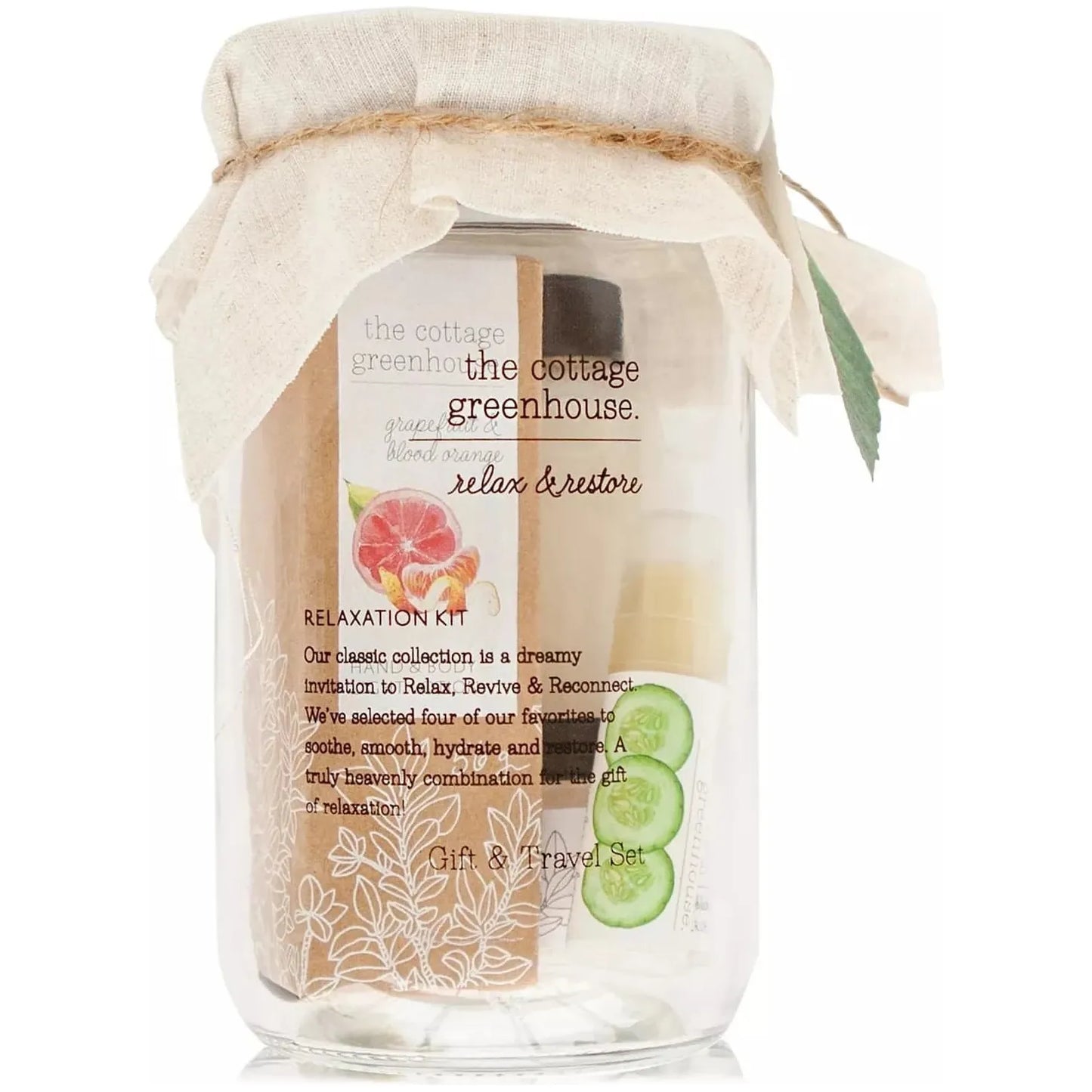 The Cottage Greenhouse 4-Pc. Fruits Relaxation Gift & Travel Set
