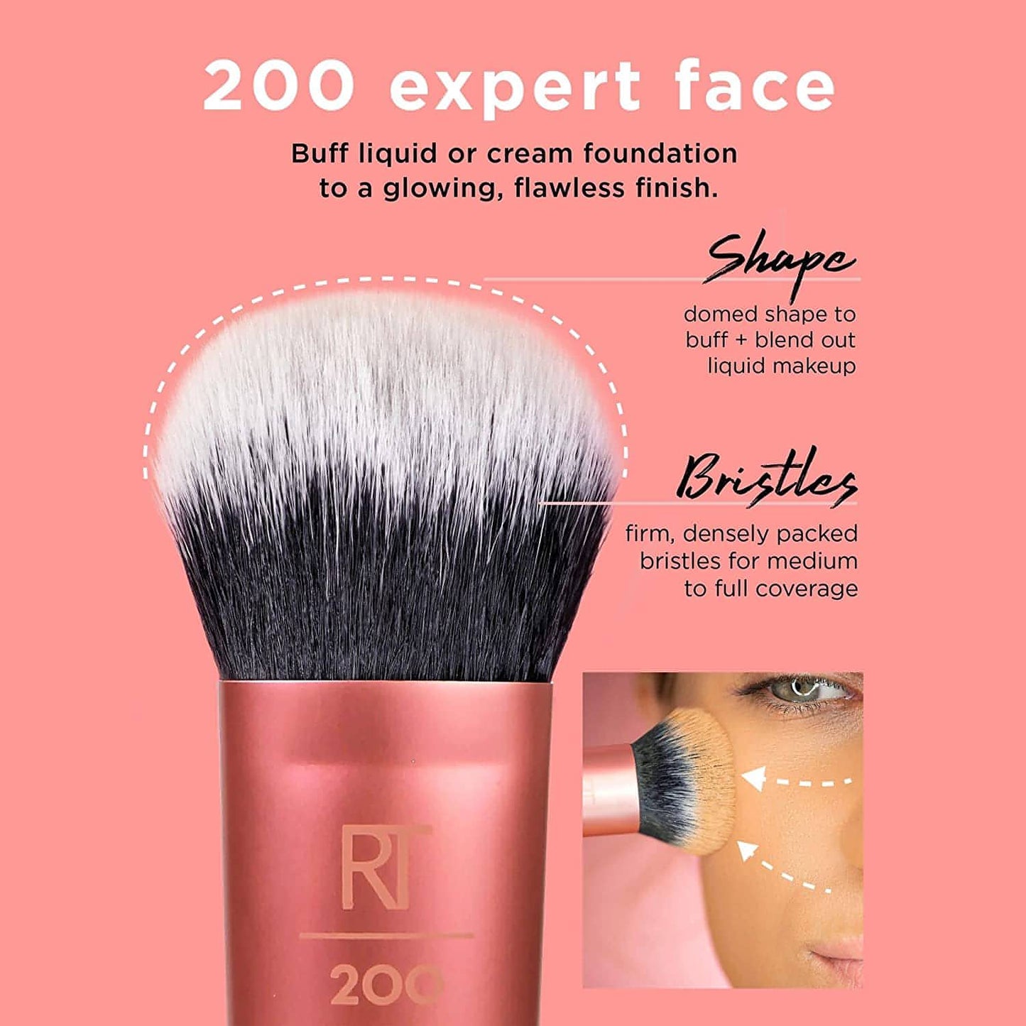 The Everyday Essentials set from Real Techniques gives you 5 essential tools to master any look tapered, soft and fluffy bristles. Blend powder blush evenly for a smooth, natural look