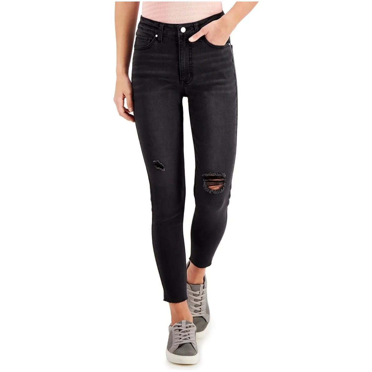 Tinseltown High Rise Skinny Jeans, Black, Size: 11 - Brandat Outlet