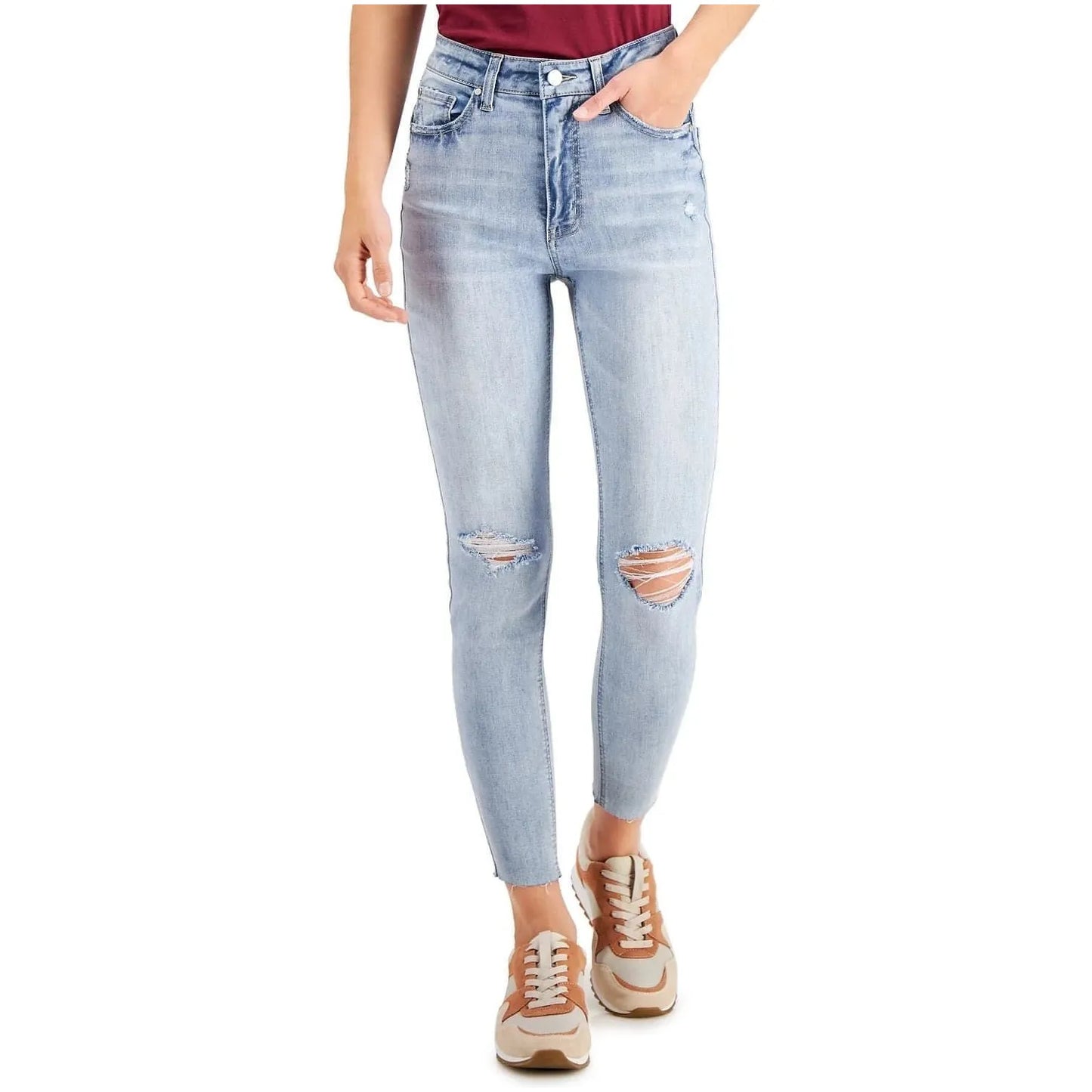 Tinseltown High Rise Skinny Jeans, Blue, Size: 3 - Brandat Outlet