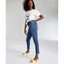 Tinseltown Juniors High Rise Mom Jeans, Blue