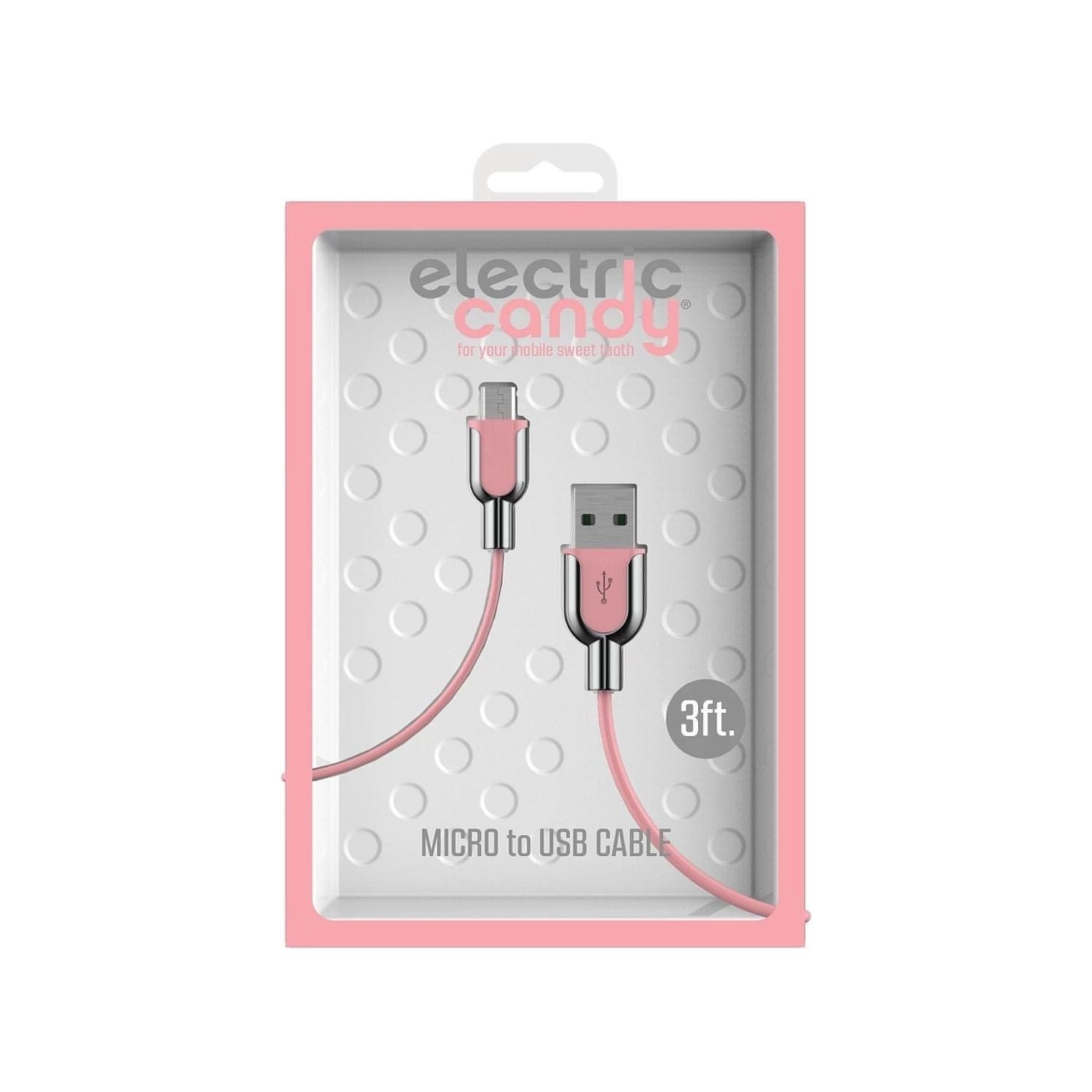 Tzumi Electric Candy Micro-USB Charging Cable (Pink) - Brandat Outlet