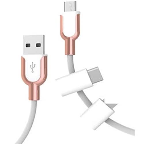 Tzumi Electric Candy Micro-USB Charging Cable (Rose Gold) - Brandat Outlet