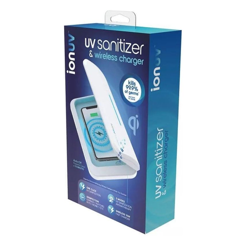 Tzumi Ion UV Pro Phone Sanitizer & Wireless Charger - Brandat Outlet