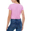 Ultra Flirt Juniors' Tie-Dyed Twist-Front T-Shirt - Fuschia (Size Medium) - Brandat Outlet