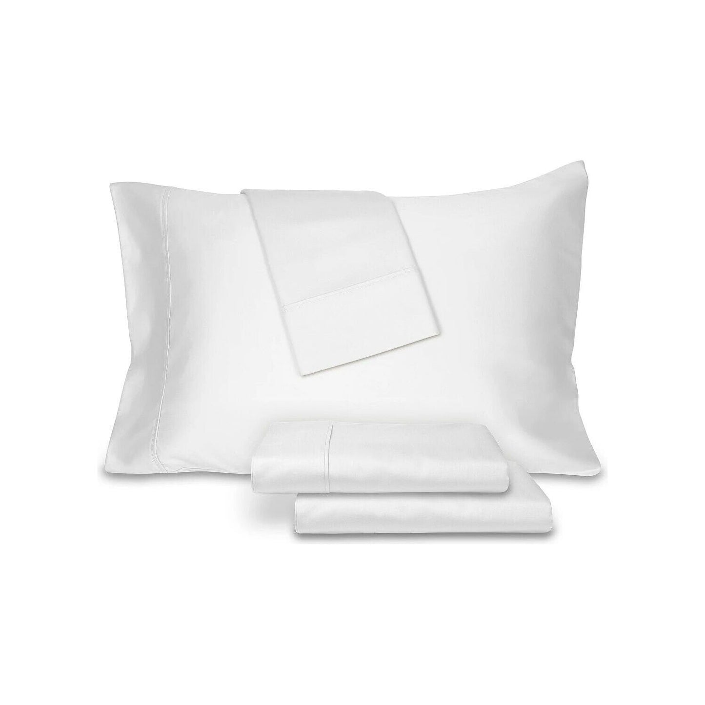 Ultra Lux Cotton 800 Thread Count 4 Pc. Sheet Set, Queen, White, Size: Queen