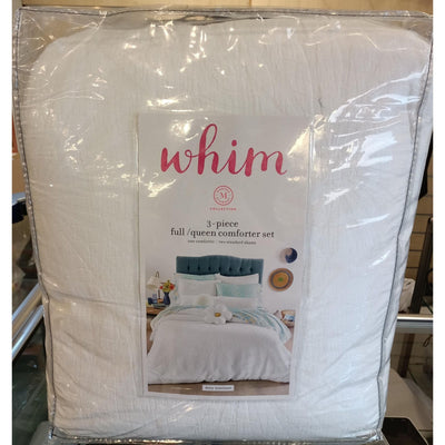 Martha Stewart Collection-Whim by Martha Stewart Collection Daisy Matelasse Comforter set 3 pieces (Size: Full/Queen 228cm X 228cm) - Brandat Outlet