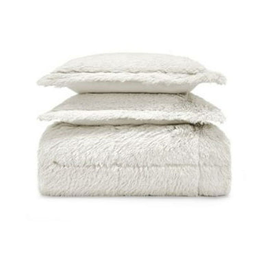Martha Stewart Collection-Whim by Martha Stewart Collection Shaggy Faux Fur Full/Queen 3-Pc. Comforter Set, White, Size: Full/Queen - Brandat Outlet