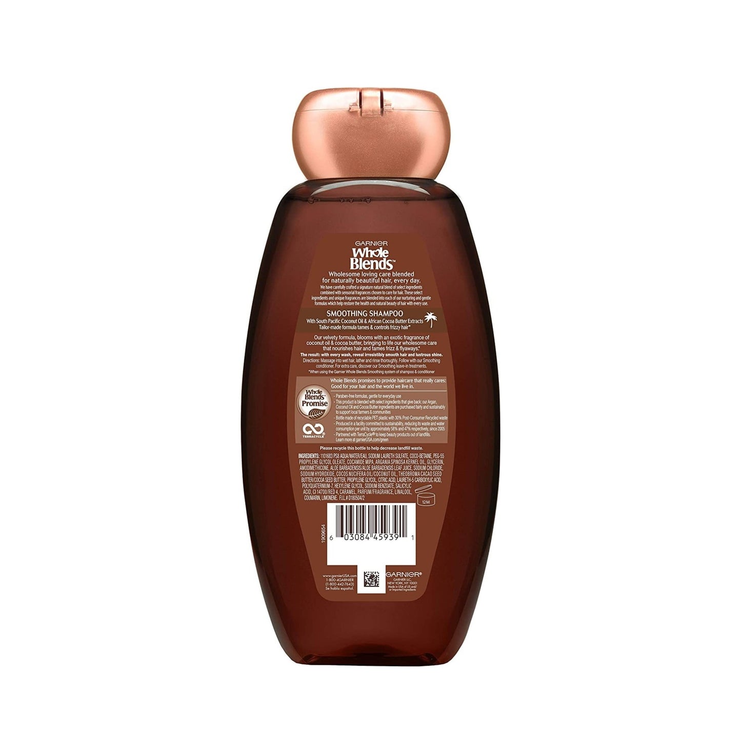 Whole Blends Coconut Oil and Cocoa Butter Extracts Smoothing Shampoo by Garnier  Unisex (650mL)
