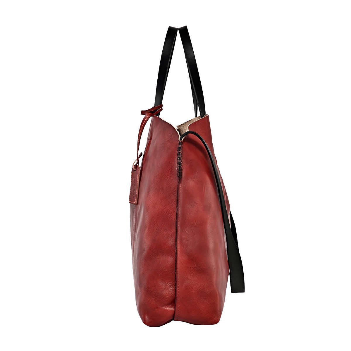 Old trend forest online island leather tote bag