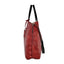 Women's Handbag - OLD TREND Genuine Leather Forest Island Tote (Medium Red)