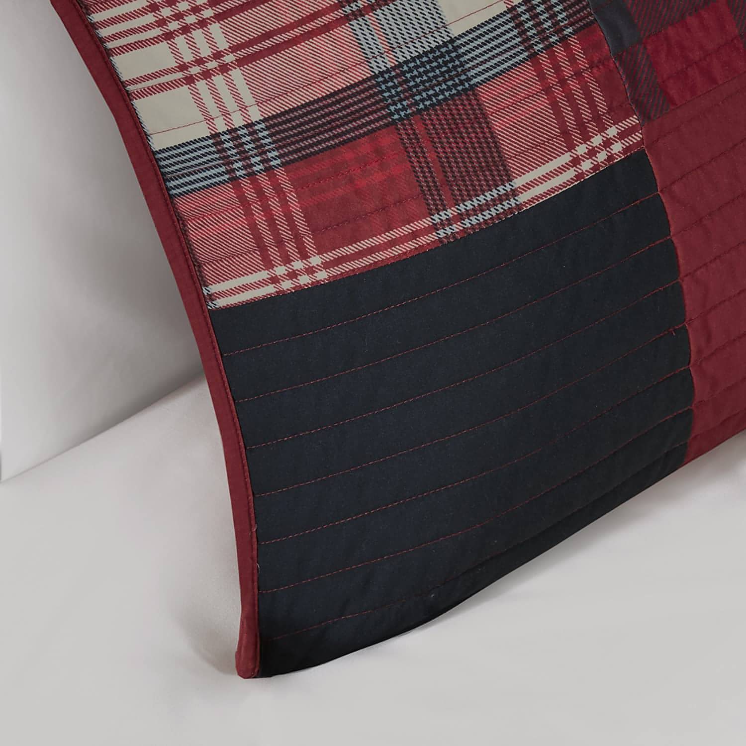 Woolrich-Woolrich 100% Cotton Quilt Reversible Cabin Lifestyle Design All Season, Breathable Coverlet Bedspread Bedding Set, Matching Shams, King/Cal King(110"x96"), Plaid Red, 3 Piece - Brandat Outlet