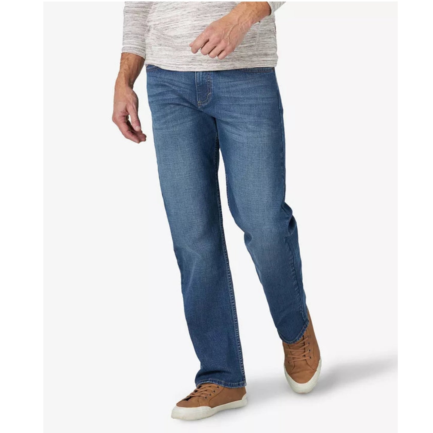 Wrangler-Wrangler Mens Relaxed Fit Jeans, Blue, Size: 32x32 - Brandat Outlet
